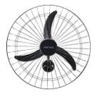 Ventilador de Parede Ventisol New Premium 60cm Preto 127v