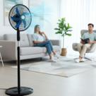 Ventilador de Pé Pedestal Silencioso 3 Velocidades Voltagem:127V