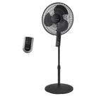 Ventilador de pedestal Lasko S16612 oscilando em 4 velocidades com controle remoto de 16 polegadas