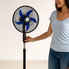 Ventilador de Pedestal Premium 220V 60W Preta Potente e Silencioso para Ambientes Residenciais