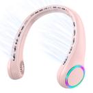 Ventilador de pescoço GULAKI Portable 4000mAh com 3 velocidades e 64 luzes rosa Ventilador de pescoço GULAKI Portable 4000mAh com 3 velocidades e 64 luzes rosa