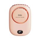 Ventilador De Pescoço Portátil Mini Sem Lâminas, Recarregável USB 2000mAh, Silencioso, 3 Velocidades