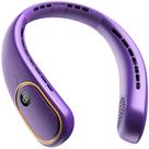 Ventilador de pescoço portátil SHEWIND recarregável sem lâmina roxo