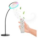 Ventilador de Piso com Luminária LED RGB Ideal para Vídeos, Maquiagem e Ambientes Interno Ventilador de Piso com Luminária LED RGB Ideal para Vídeos, Maquiagem e Ambientes Interno
