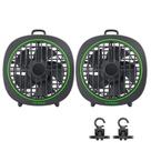 Ventilador de Presilha VIVOSUN AeroWave D4 4” para Estufa de Cultivo, Kit com 2 Unidades, Preto