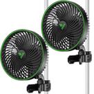 Ventilador de Presilha VIVOSUN AeroWave E6 Gen2 15cm com Controle Inteligente Preto