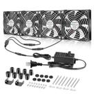 Ventilador de rack de servidor Amrunje 4X 120mm com controlador de velocidade 110-240V
