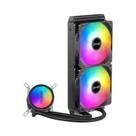 Ventilador De Resfriamento a Água RGB De 120mm Com Radiador Integrado Para Resfriamento De CPU Para
