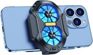 Ventilador de resfriamento móvel FS01 com clipe traseiro de LED RGB para smartphones