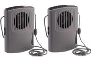 Ventilador de resfriamento O2COOL Misting Neck Personal Travel, pacote com 2 unidades, cinza
