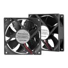 Ventilador de resfriamento PANO-MOUNTS 80mm 12V DC 8025 High Airflow, pacote com 2 unidades