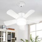 Ventilador de Techo con Luz MATULSA 16.5" 5 Aspas con Base E26 y Control Remoto