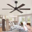 Ventilador de Techo Fanbulous 132 cm con 6 Aspas, Control Remoto y Motor DC Reversible Ventilador de Techo Fanbulous 132 cm con 6 Aspas, Control Remoto y Motor DC Reversible
