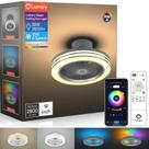 Ventilador de techo Lumary inteligente WiFi y Bluetooth de 18 pulgadas con luz RGBAI