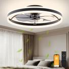 Ventilador de Techo VOLISUN 23.6" sin aspas con luz LED regulable Ventilador de Techo VOLISUN 23.6" sin aspas con luz LED regulable