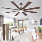 Ventilador de Techo ZMISHIBO 183 cm Bronce Aceitado 6 Velocidades Ventilador de Techo ZMISHIBO 183 cm Bronce Aceitado 6 Velocidades