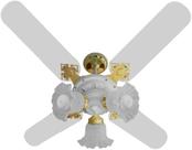 Ventilador de Teto 34-4112 New Zeta Branco 4p Venti Delta 127v