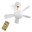 Ventilador de Teto 80w 5 Par Super LED Lâmpada Com 3 Cor E27 Controle Remoto Bivolt 110v-220v Ventilador de Teto 80w 5 Par Super LED Lâmpada Com 3 Cor E27 Controle Remoto Bivolt 110v-220v