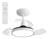 Ventilador De Teto Aliseu Retrátil Mid Branco Diâmetro 70 Cm Quantidade De Pás 3