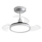 Ventilador De Teto Aliseu Retrátil Mid Prata Diâmetro 70 Cm Quantidade De Pás 3 bivolt