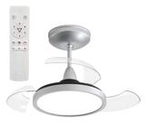Ventilador De Teto Aliseu Retrátil Mid Prata Diâmetro 70 Cm Quantidade De Pás 3