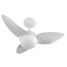 Ventilador de teto aliseu smart com controle de parede com garra . branco