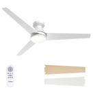 Ventilador de Teto Amico 52" de Perfil Baixo com Luz, Controle Remoto e Dimerizável