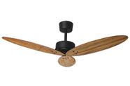 Ventilador de Teto Borgonha Freijó Pás Preto Fosco 130W 127V Tron