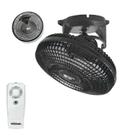 Ventilador de Teto com Controle Remoto Orbital 360 Loren Sid 30Cm Preto Bivolt