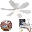 Ventilador de Teto Com Controle Silencioso Circulador Ar Potente 6 Pás Original