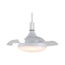 Ventilador De Teto Com Lâminas Retráteis E Luz Dimmable E27, Controle Remoto Moderno Para Quarto E