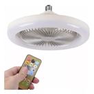 Ventilador De Teto Com Lampada Led Controle Remoto - Led Smart Fan LIGHT - E27 - 30 W