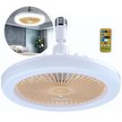 Ventilador de Teto com Luminária LED 2 em 1 Bivolt Controle Remoto Inteligente e Ajuste de Velocidade e Iluminação