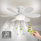 Ventilador de teto Com Luz led 6 Hélices fácil instalação Controle Remoto Bivolt LED 110V220V