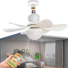 Ventilador de Teto com Luz LED Ajustável, Controle Remoto, 6 Pás, Silencioso, 100W, Ventilador de Teto com Luz LED Ajustável, Controle Remoto, 6 Pás, Silencioso, 100W,