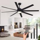 Ventilador de Teto Conciseer 72" 8 Hélices 24W 6 Velocidades Controle Remoto
