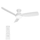 Ventilador de teto Consciot 44" branco com motor DC remoto regulável