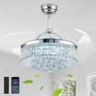 Ventilador de teto Deliyfans Chandelier de 42 polegadas com LED de cristal de luz Ventilador de teto Deliyfans Chandelier de 42 polegadas com LED de cristal de luz