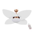 Ventilador de Teto Dormamu Cobre 4 Pás Branco 127V com Controle Ventilador de Teto Dormamu Cobre 4 Pás Branco 127V com Controle