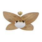 Ventilador de Teto Dormamu Dourado 4 Pás Rádica Imbuia 220V Ventilador de Teto Dormamu Dourado 4 Pás Rádica Imbuia 220V