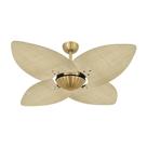 Ventilador de Teto Dormamu Dourado Office 4 Pás Palmae Natural 127V