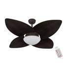 Ventilador de Teto Dormamu Marrom Texturizado 4 Pás Tabaco 220V com Controle