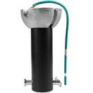Ventilador de teto Downrod 15 cm preto para compatibilidade multimarcas