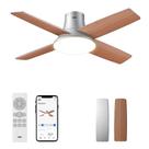Ventilador de teto Dreo 44" com luzes 12 velocidades DC Motor Silver