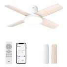 Ventilador de teto Dreo com luzes 12 velocidades 3 modos de ventilador 44" branco