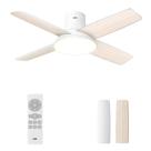 Ventilador de teto Dreo de 44 polegadas de baixo perfil com luzes e controle remoto branco Ventilador de teto Dreo de 44 polegadas de baixo perfil com luzes e controle remoto branco