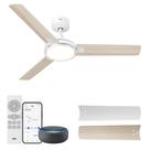 Ventilador de teto Dreo Smart 132cm com luz de 12 velocidades branco