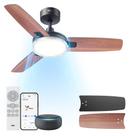 Ventilador de teto Dreo Smart com luzes 42 polegadas pretas com controle remoto