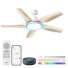 Ventilador de teto Dreo Smart com luzes 52" com Alexa/App White
