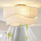 Ventilador de teto DSYBRI 51 cm Flush Mount Boho com controle remoto